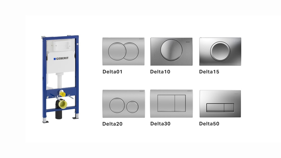 Geberit Delta vodokotlić i tipke za aktiviranje