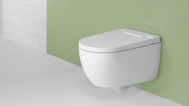 Geberit AquaClean, shower toilet with spray nozzle