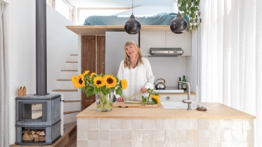 Marjolein Jonker iz Holandije, u svojoj Tiny House (© Chiela van Meerwijk)