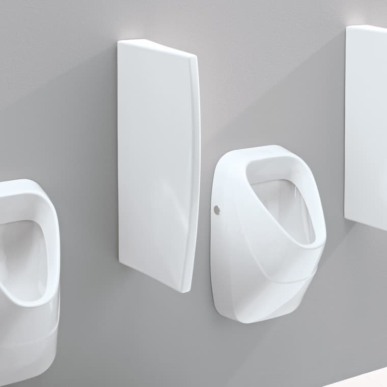 Geberit pregradni zid od sanitarne keramike sa skrivenim pričvršćivačima Geberit pregradni zid od sanitarne keramike sa skrivenim pričvršćivačima