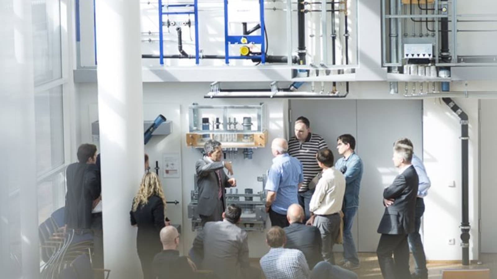 People at a Geberit training course People at a Geberit training course