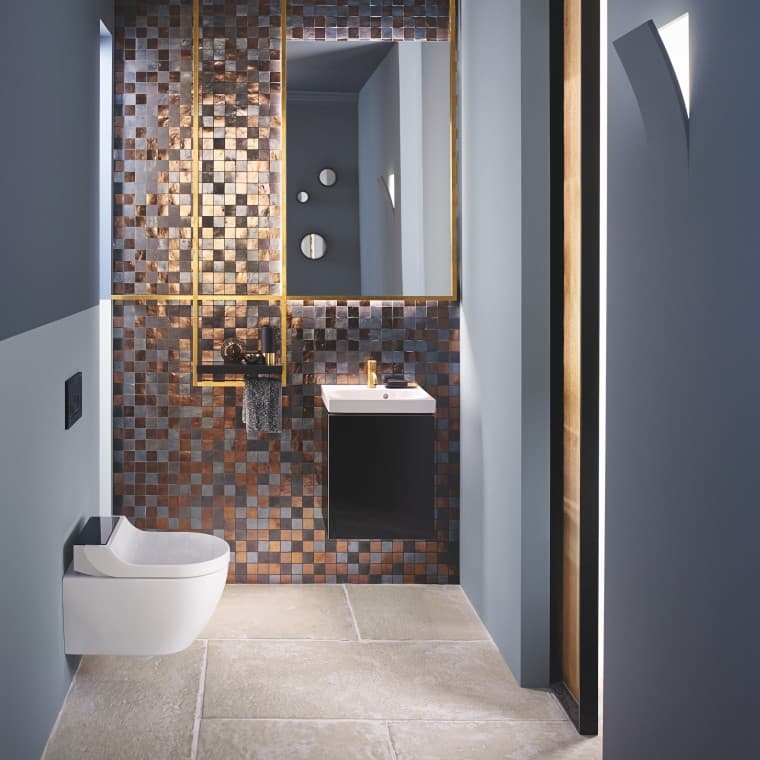 Geberit AquaClean Tuma Comfort WC sa tušem u Geberit Acanto-u Geberit AquaClean Tuma Comfort WC sa tušem u Geberit Acanto-u