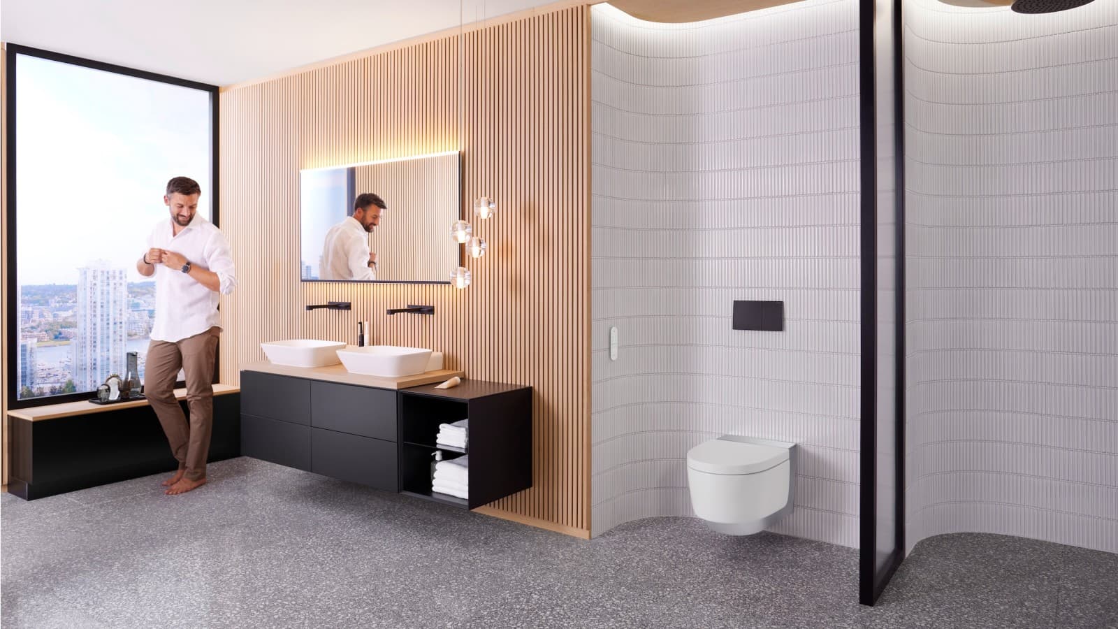 Geberit AquaClean Mera Comfort tuš WC komplet Geberit AquaClean Mera Comfort tuš WC komplet