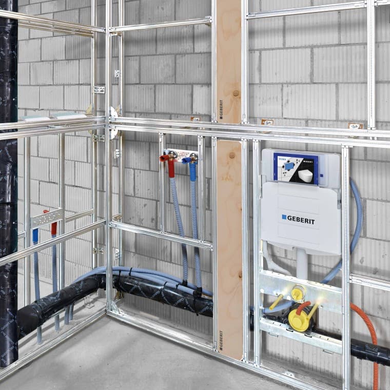 Prefabrikovani Geberit GIS instalacioni modul i za najneobičnije građevinske situacije. Prefabrikovani Geberit GIS instalacioni modul i za najneobičnije građevinske situacije.