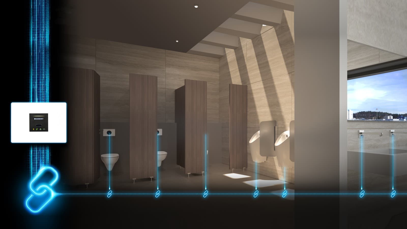 Umrežavanje sanitarne prostorije u nestambenoj zgradi Umrežavanje sanitarne prostorije u nestambenoj zgradi